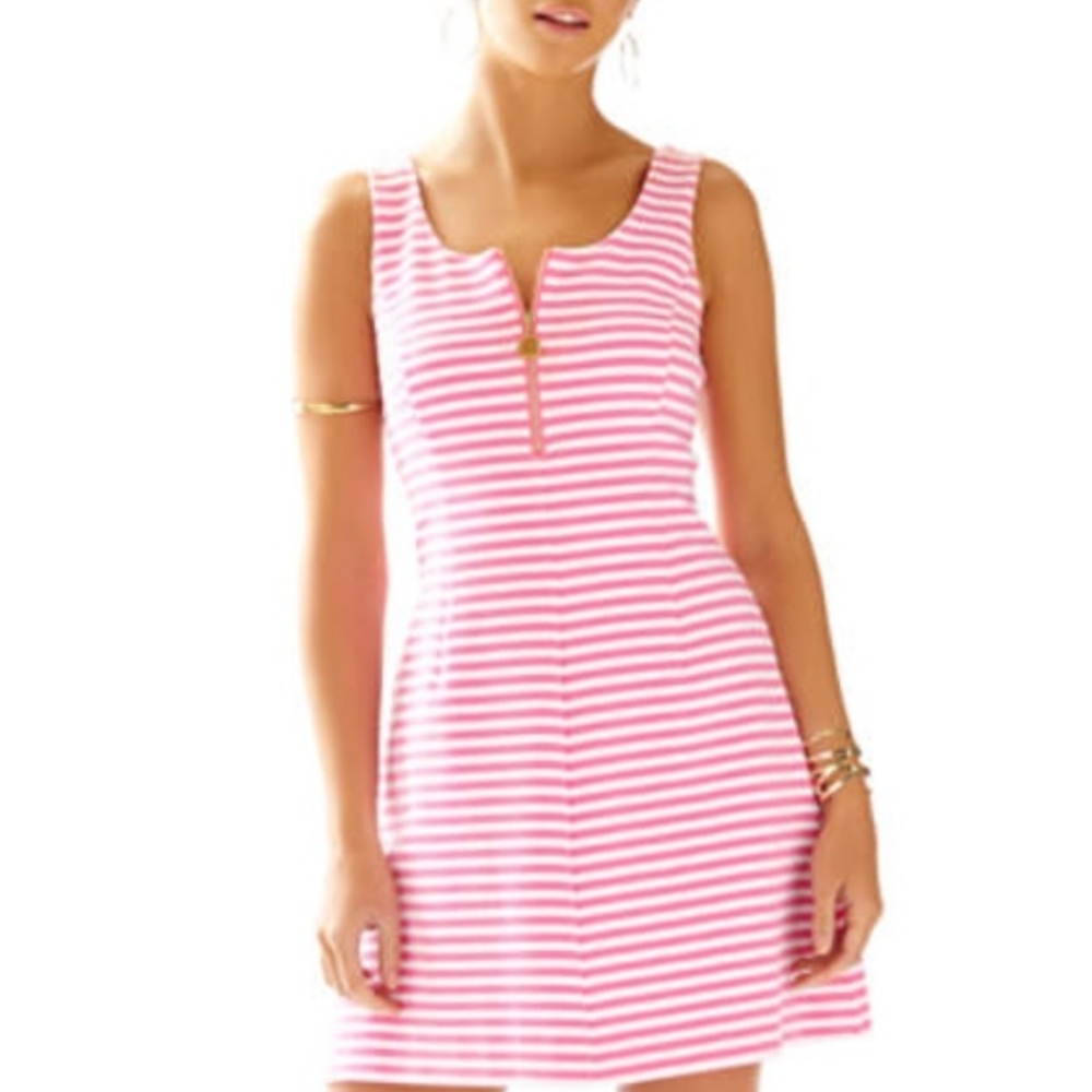 Lilly Pulitzer Nicolette Striped Ottoman Dress M
